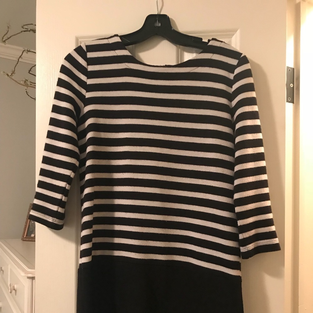 Striped sweater dress
